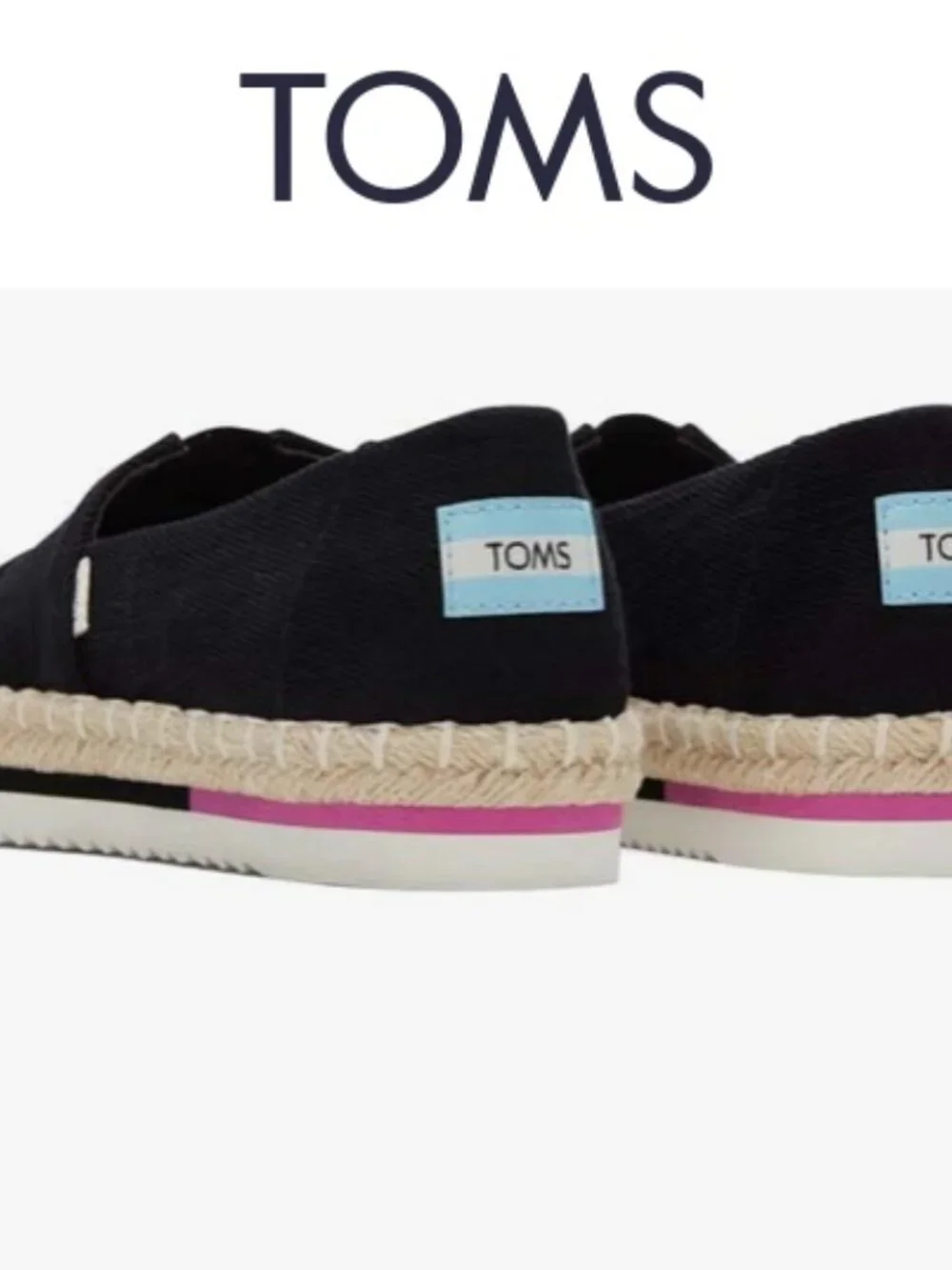 TOMS Women's Alpargata Platform Rope Shoes--Size 8.5